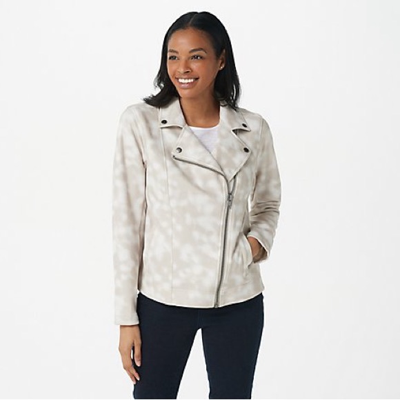 Haute Hippie Tribe Tie Dye asymmetrical Motorcycle jacket size small - Picture 1 of 16